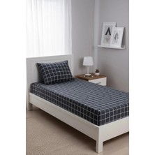 Üntaş Life Füme 100 x 200 cm  Tek Kişilik Lastikli Çarşaf +1 Adet Yastık Kılıfı  Ecminikarofümeçrşftk