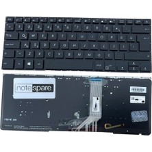 Notespare Asus Uyumlu Vivobook S14 S410UA-BV215R, S14 S410UA-BV217R Işıklı Klavye Siyah Tr