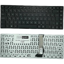 Notespare Asus Uyumlu Vivobook E402SA-WX043T, E402SA-WX060T, E402SA-WX076D Klavye Siyah Tr
