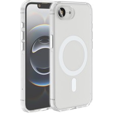 iPhone 17E Kılıf M-Safe Şarj Özellikli Kamera Korumalı Zore Kripto Kapak - Şeffaf