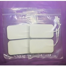 Tens Elektrot Tens Pedi 5x9 cm 4'lü 2 Paket. Köpük Yüzey