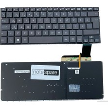 Notespare Asus Uyumlu Zenbook UX303LN-R4317H, UX303LN-R4318H Işıklı Klavye Siyah Tr Büyük Enter Versiyon