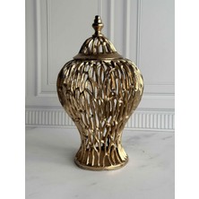 Antik Eskitme Altın 8 Parça Salon Aksesuarı