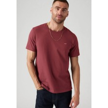 Levi's Erkek Bisiklet Yaka Bordo T-Shirt - 008BT-0002