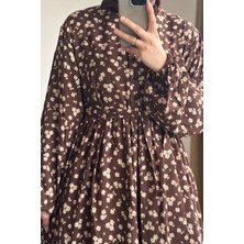 Ande Tesettür Çiçek Bahçesi Elbise - 0028