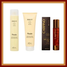 Kaaral Purify Reale Intense Şmp 250 Conditioner 200ML. +Carpino Lüx Argan Yağı 100 ml 3lü Set
