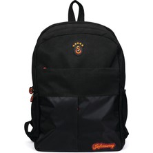 Galatasaray Lisanslı Su Geçirmez Siyah Sırt Çantası - Laptop Bölmeli