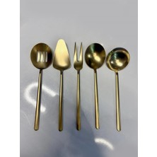 Pm Leonardo Allegra Mat Titanyum Gold 5 Parça Sos Servis Seti
