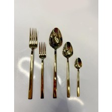 Pm Leonardo Luis Gold 12 Kişilik 60 Parça Çatal-Kaşık Seti