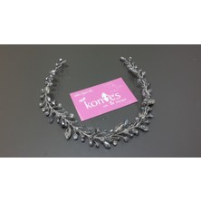 Kontes Gelin Tacı Renkli Saç Aksesuarı Özel Tasarım Şık Materyal ile Kadın Kullanımı İçin