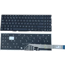 Notespare Asus ile Uyumlu Vivobook 15 X571GT-BQ103A3, 15 X571GT-BQ103A4 Notebook Klavye Siyah Tr