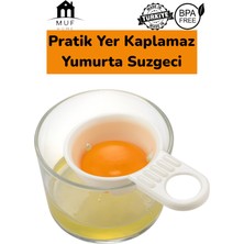 Muf Home Yumurta Süzgeci Yumurta Akı Sarısı Ayırıcı Mini Yumurta Süzgeci Kek Poğaça Yumurta Süzgeci