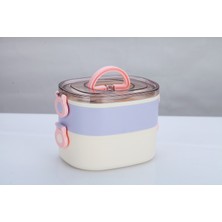 Vagonlife Beslenme Kutusu Iki Katlı - Paslanmaz Çelik - 1900ML Yeni Nesil Beslenme Kabı