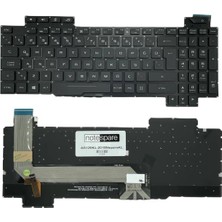 Notespare Asus Uyumlu Rog Strix GL703GE-0021B8750H, GL703GE-0071B8750H Işıklı Klavye Siyah Tr