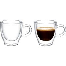 Madame Coco Lapelisse 2'li Çift Camlı Bardak 70 ml