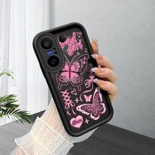 Ucuc Vivo X200 Fe Uyumlu Siyah Silikon Kılıf Darbeye Dayanıklı Kamera Korumalı