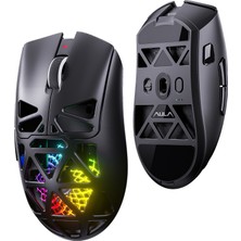 Aula SC620 PAW3311 Sensör 12000 Dpı 1000Hz Kablolu ve Kablosuz Gaming Oyuncu Mouse Siyah
