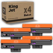 Kingjet Samsung Uyumlu MLT-D111L Yüksek Kapasiteli (4'lü Paket) Çipli Muadil Toner | Xpress M2071