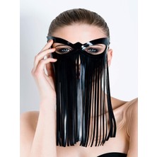 Candy Women Siyah Fantezi Püsküllü Maske