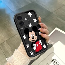 Ucuc iPhone 16 Plus Uyumlu Siyah Silikon Kılıf Darbeye Dayanıklı Kamera Korumalı