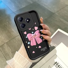 Ucuc Realme C63 4G/C61 Uyumlu Siyah Silikon Kılıf Darbeye Dayanıklı Kamera Korumalı
