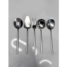 Pm Leonardo Allegra Mat Gümüş 5 Parça Sos Servis Seti