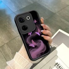 Ucuc Tecno Camon 20 Pro 4G(CK7N) Uyumlu Siyah Silikon Kılıf Darbeye Dayanıklı Kamera Korumalı