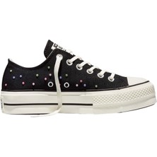 Converse Chuck Taylor All Star Lift Platform Mini Studs Siyah Kadın Sneaker Ayakkabı