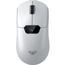 Aula SC390 PAW3311 Sensör 20000 Dpı 1000Hz Kablolu ve Kablosuz Gaming Oyuncu Mouse Beyaz
