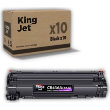 Kingjet Hp Uyumlu (36A) CB436A Standart Kapasiteli (10'lu Paket) Çipli Muadil Toneri | P1500