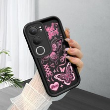 Ucuc Vivo Y19S 4G/Y19S Pro Uyumlu Siyah Silikon Kılıf Darbeye Dayanıklı Kamera Korumalı
