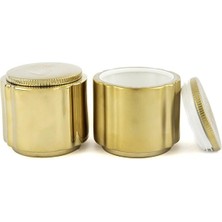 Mikasa Moor Kavanoz 2 Li Mat&parlak Gold Kapaklı 14X13 cm 822066