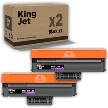 Kingjet Samsung Uyumlu MLT-D111L Yüksek Kapasiteli (2'li Paket) Çipli Muadil Toner | Xpress M2070W