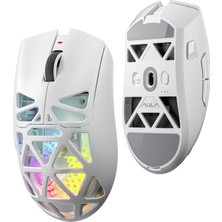 Aula SC620 PAW3311 Sensör 12000 Dpı 1000Hz Kablolu ve Kablosuz Gaming Oyuncu Mouse Beyaz