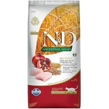 N&D Ancestral Grain Düşük Tahıllı Tavuklu & Narlı Premium Kedi Maması 5 Kg