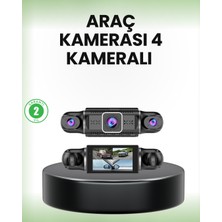 Daniska Gps’li 4 Kameralı Araç Iç Dış Kayıt Sistemi 1080P Wifi Destekli