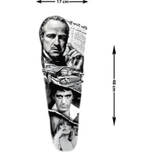 Dövme Kutusu Godfather Vito & Michael Sleeve Geçici Dövme | Mafya Efsanesi Half Sleeve