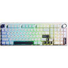 Aula F99 Pro 3 Modlu Rgb Hot Swap Mekanik Star Vector Switch Kablosuz Makrolu Klavye Lacivert