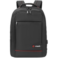 Sylar Mack MCC-006 15.6" Offıce USB Girişli Notebook Sırt Çantası Siyah