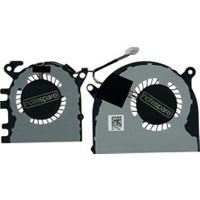 Notespare Xiaomi ile Uyumlu DFS350705PQ0T-FHQV Cpu Gpu Fan Seti Versiyon 1 (Işlemci + Ekran Kartı Fanı)