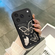 Ucuc iPhone 17 Pro Uyumlu Siyah Silikon Kılıf Darbeye Dayanıklı Kamera Korumalı