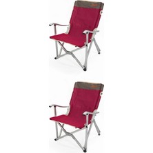 Kılıçaslan Camp Madfox 2'li Dachuan Katlanır Kamp Sandalyesi Bordo