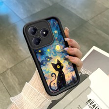Ucuc Realme C63 4G/C61 Uyumlu Siyah Silikon Kılıf Darbeye Dayanıklı Kamera Korumalı