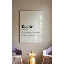 Des Vu Print Foodie Tanım Posteri, Diyet Diyetisyen Temalı Çerçevesiz Poster