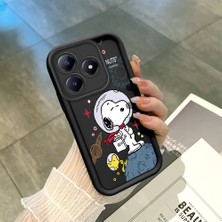Ucuc Realme C63 4G/C61 Uyumlu Siyah Silikon Kılıf Darbeye Dayanıklı Kamera Korumalı