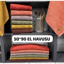 Rüya Pırıltı   50X90 Saray Jakarli Havlu- Saç, El ve Yüz Lçin Yumusak & Yüksek Emiciyl 6ll Renk: Karisik