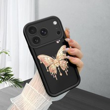 Ucuc iPhone 17 Pro Uyumlu Siyah Silikon Kılıf Darbeye Dayanıklı Kamera Korumalı