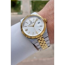 Daniel Klein Erkek Kol Saati 5 ATM Suya Dayanıklı Çelik Kasa Gümüş Renkli Analog Saat