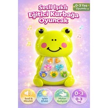 Denapcal Sesli Işıklı Müzikli Kurbağa Bebek Piyanosu - Müzikli Işıklı Bebek Piano Eğitici