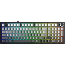 Aula F99 Pro 3 Modlu Rgb Hot Swap Mekanik Nimbus V3 Switch Kablosuz Makrolu Klavye Gradyan Gri